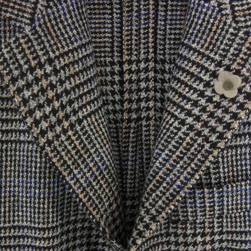 ラルディーニ IG902AV イタリア製 ブートニエール付き 千鳥格子柄 ウール 2B 段返り テーラードジャケット 買取実績 画像