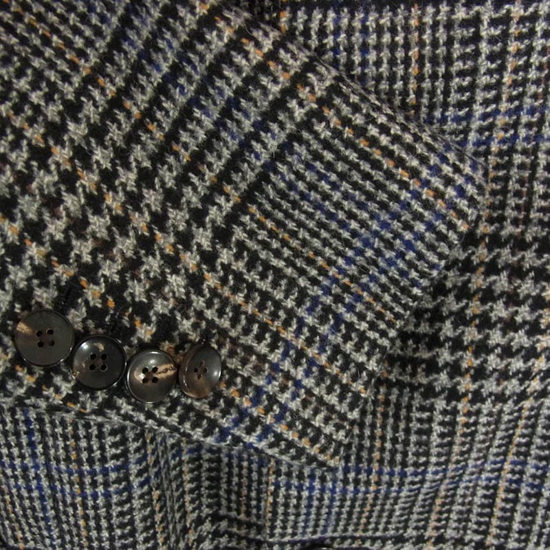 ラルディーニ IG902AV イタリア製 ブートニエール付き 千鳥格子柄 ウール 2B 段返り テーラードジャケット 買取実績 画像