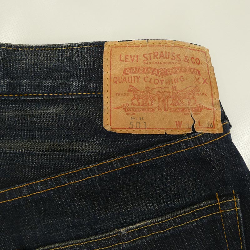リーバイス Vintage ヴィンテージ 501-501 Wネーム ダブルネーム 60s BIGE デニムパンツ 買取実績 画像