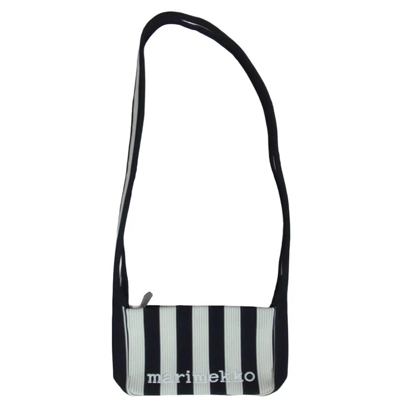 マリメッコ 94146 ニット ストライプ ロゴ刺繍 ショルダー バッグ 買取実績