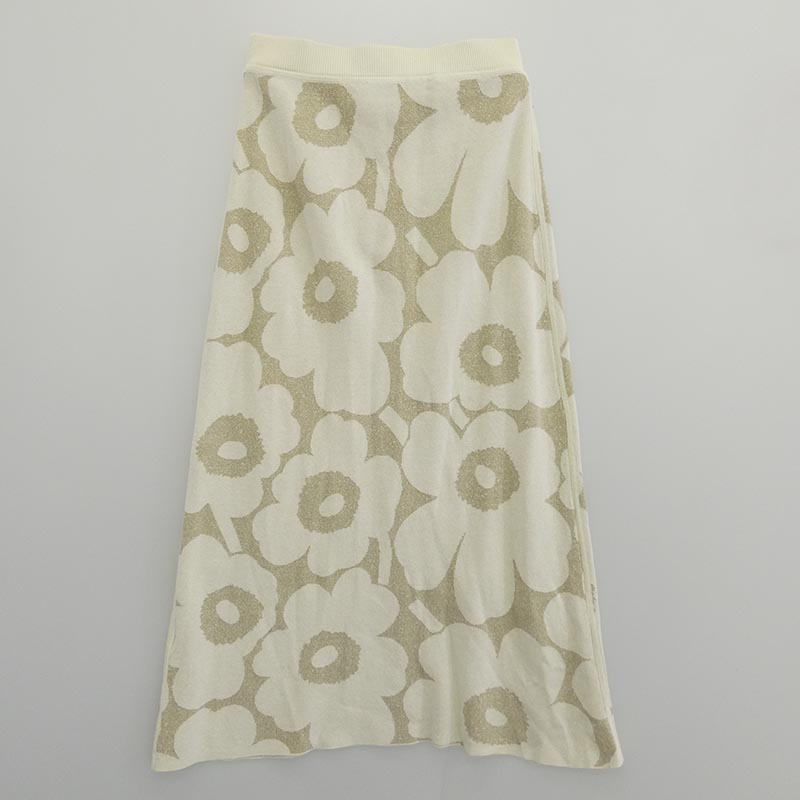 マリメッコ ウニッコ柄 リネン混 コットン ロングスカート 買取実績 画像