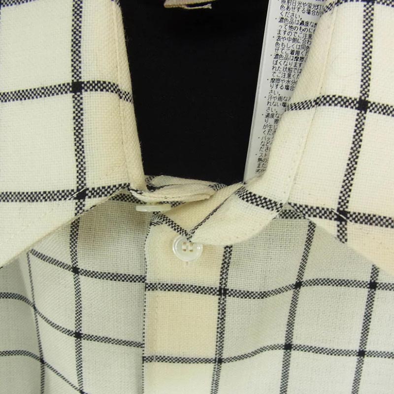 マルニ CUMU0278Q1 WOOL CHECK SHIRT MAIZE チェック切替 ウール シャツ 買取実績 画像