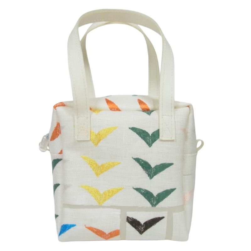 ミナペルホネン × Luisa C bird CUBE BAG ルイザC バード キューブ ハンド バッグ 買取実績　画像