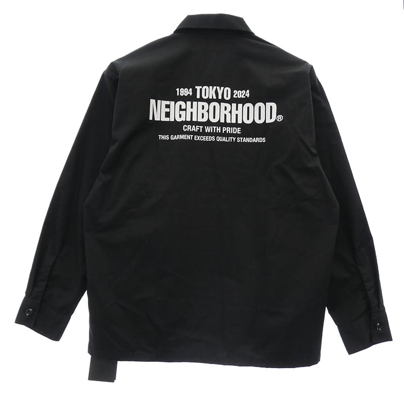 ネイバーフッド 24SS 241TSNH-SHM01 CLASSIC WORK SHIRT ロゴプリント ワッペン クラシック ワークシャツ 買取実績 画像