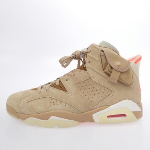 ナイキ DH0690-200 【フェイクバスターズ鑑定済】×Travis Scott Air Jordan 6 British Khakiトラヴィススコット エアジョーダン6 ブリティッシュ カーキ ハイカット スニーカー 買取実績 画像