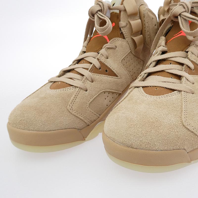 ナイキ DH0690-200 【フェイクバスターズ鑑定済】×Travis Scott Air Jordan 6 British Khakiトラヴィススコット エアジョーダン6 ブリティッシュ カーキ ハイカット スニーカー 買取実績 画像