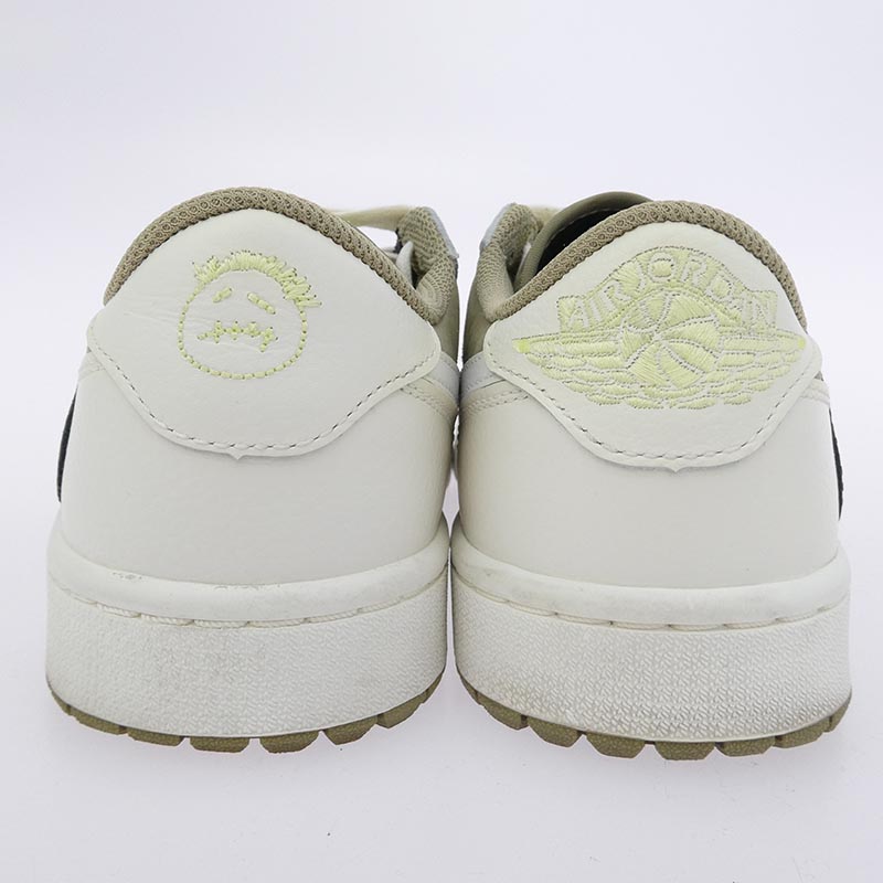 ナイキ ジョーダン FZ3124-200 × Travis Scott Air Jordan 1 Low Golf NRG Neutral Olive トラヴィススコット AJ1 エアジョーダン ロー ゴルフ スニーカー FB鑑定済 買取実績 画像