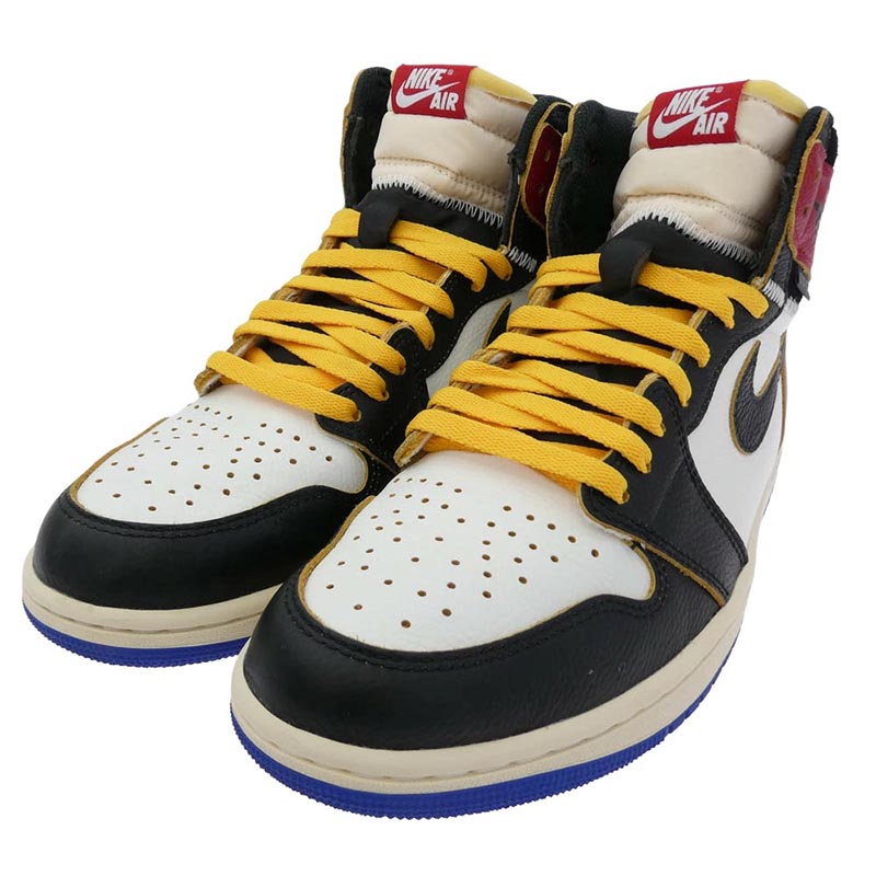 ナイキ IO7847-002 × fragment design × UNION フラグメントデザイン ユニオン Air Jordan 1 High OG Black and Varsity Red エアジョーダン1 ハイカット 買取実績 画像