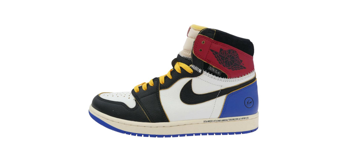 ナイキ エアジョーダン IO7847-002 × fragment design × UNION フラグメントデザイン ユニオン Air Jordan 1 High OG Black and Varsity Red 買取実績