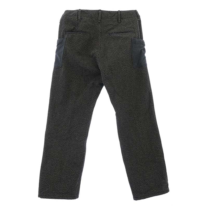 ワンピースオブロック ボタンフライ 素材切替 ビーチクロス ストレートパンツ ブラック系 オフホワイト系 インディゴブルー系 買取実績 画像