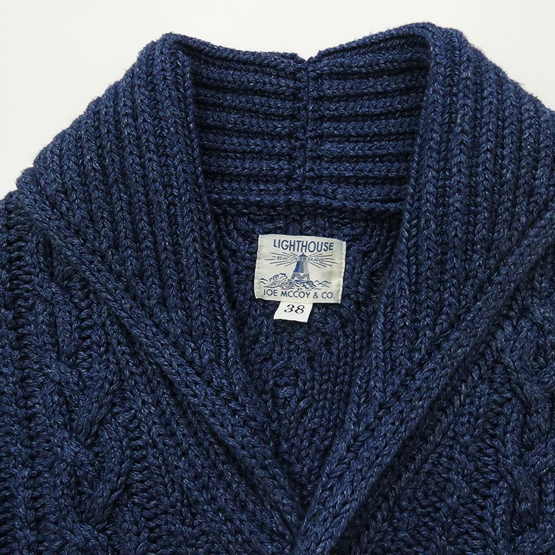 リアルマッコイズ joe mccoy ジョーマッコイ LIGHTHOUSE INDIGO ARAN ライトハウス カーディガン 買取実績 画像