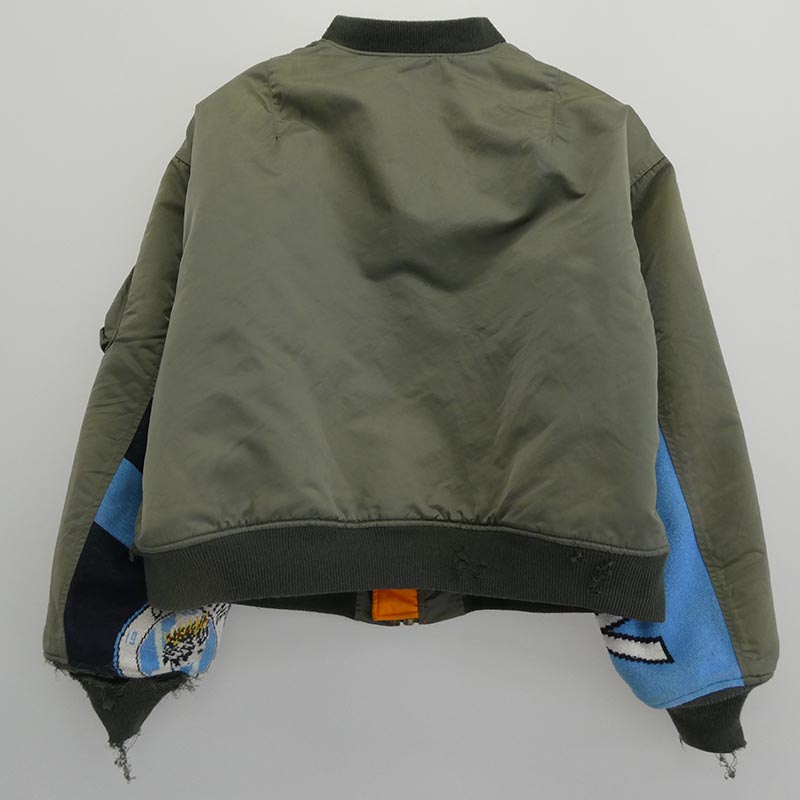 セントマイケル 24AW SM-YS1-0000-064 DAMEGE MA-1 ダメージ加工 ニット切替 フライトジャケット ブルゾン 買取実績 画像