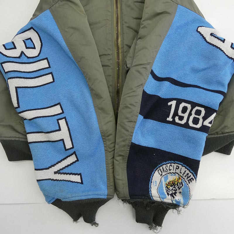 セントマイケル 24AW SM-YS1-0000-064 DAMEGE MA-1 ダメージ加工 ニット切替 フライトジャケット ブルゾン 買取実績 画像