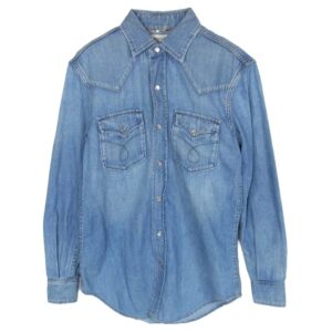 サンローラン 374936 Y480G エディ期 ウォッシュ加工 デニム ウエスタン 長袖 シャツ 買取実績