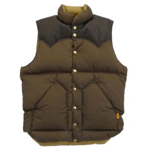 スタンダードカリフォルニア × Rocky Mountain Featherbed ロッキーマウンテンフェザーベッド 25AW 290-252-22 SD DOWN VEST レザーヨーク切替 ダウンベスト 買取実績