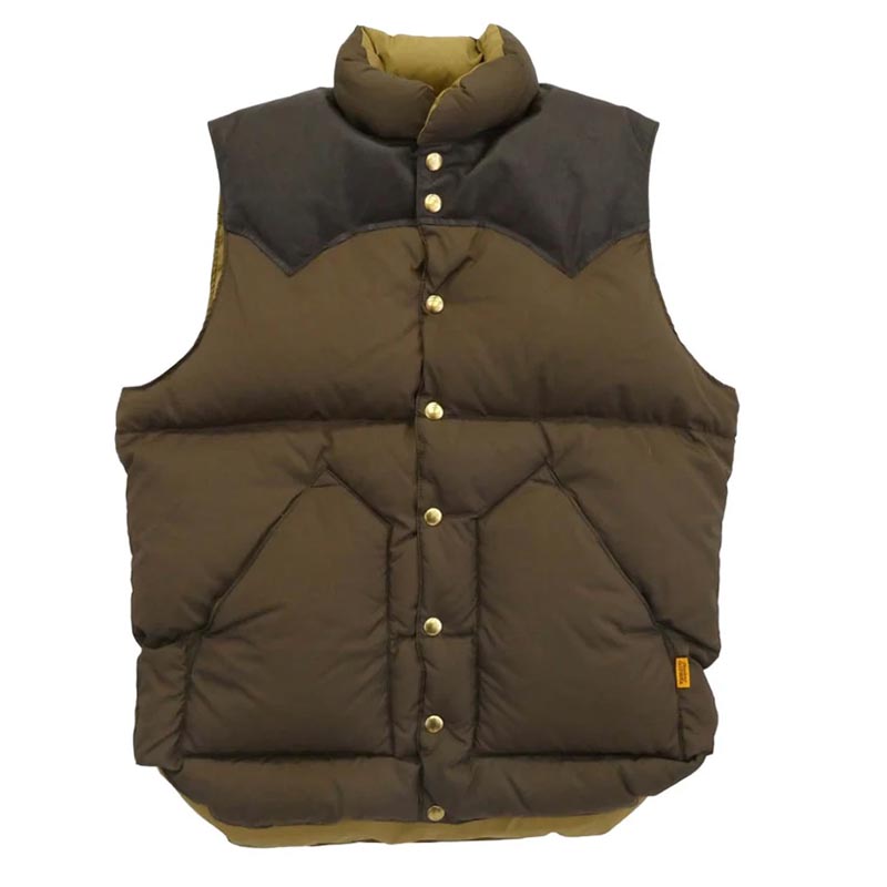 スタンダードカリフォルニア × Rocky Mountain Featherbed ロッキーマウンテンフェザーベッド 25AW 290-252-22 SD DOWN VEST レザーヨーク切替 ダウンベスト 買取実績