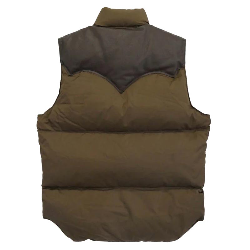 スタンダードカリフォルニア 25AW 290-252-22 Rocky Mountain Featherbed ロッキーマウンテンフェザーベッド SD DOWN VEST レザーヨーク切替 ダウンベスト 買取実績 画像