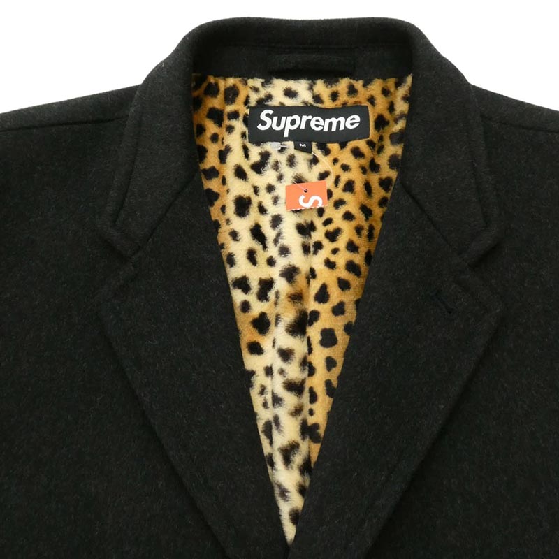 シュプリーム 17AW Loro Piana Wool Overcoat ウール チェスター オーバーコート 裏地レオパード 買取実績 画像