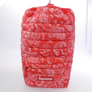シュプリーム 22AW Puffer Backpack Red Paisley パファー ペイズリー バックパック リュック バッグ 買取実績 画像
