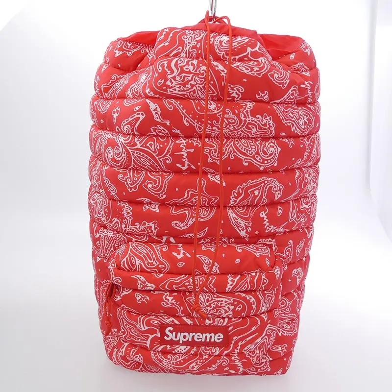 シュプリーム 22AW Puffer Backpack Red Paisley 買取実績