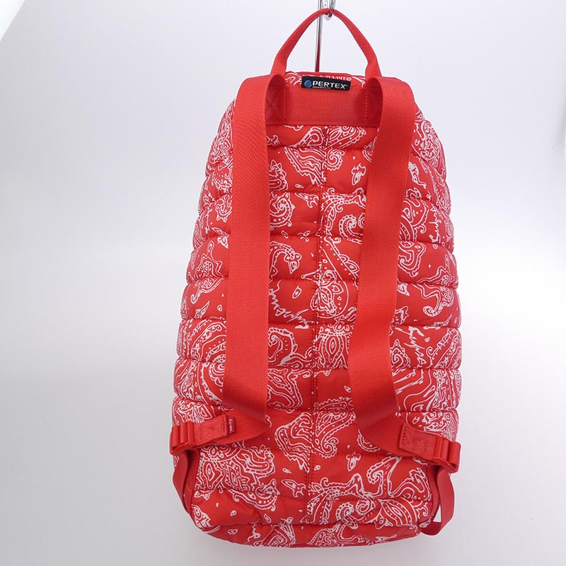 シュプリーム 22AW Puffer Backpack Red Paisley パファー ペイズリー バックパック リュック バッグ 買取実績 画像