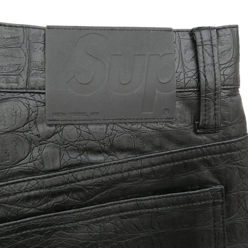 シュプリーム 22SS Faux Croc Painter Pant クロコ型押し ペインター パンツ 買取実績 画像