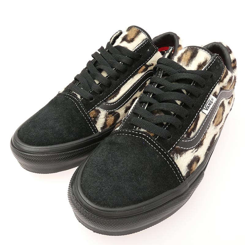 シュプリーム 23AW Leopard Old Skool Black レオパード オールドスクール ブラック スエード ハラコ スニーカー 買取実績 画像