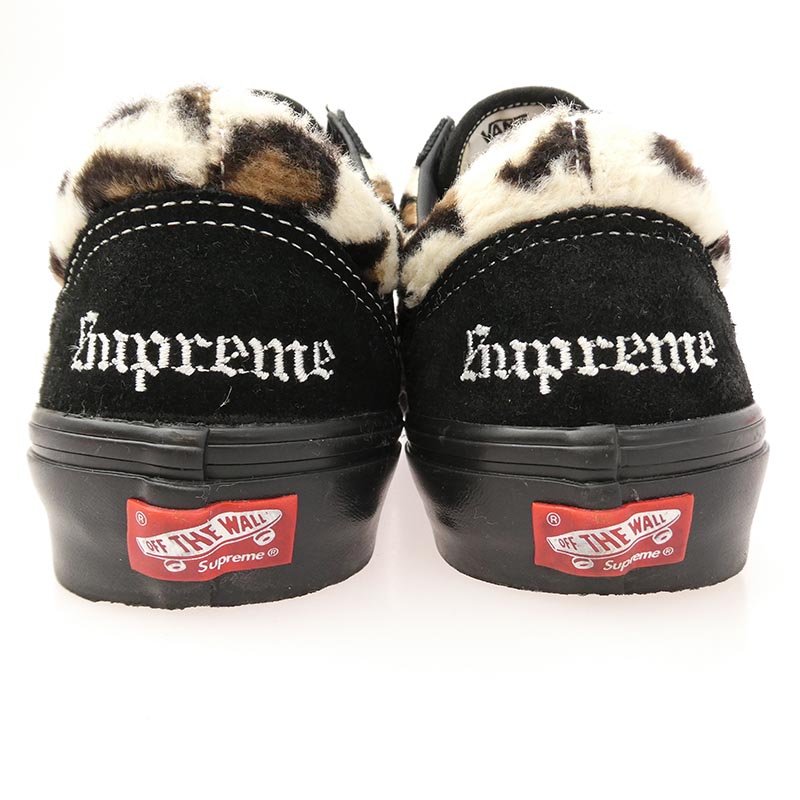 シュプリーム 23AW Leopard Old Skool Black レオパード オールドスクール ブラック スエード ハラコ スニーカー 買取実績 画像