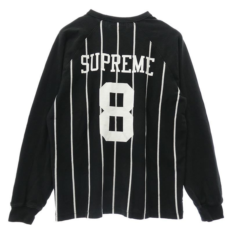 シュプリーム 24AW Stripe Raglan L/S Top ストライプ ラグラン ロングスリーブ トップ 長袖 カットソー 買取実績 画像