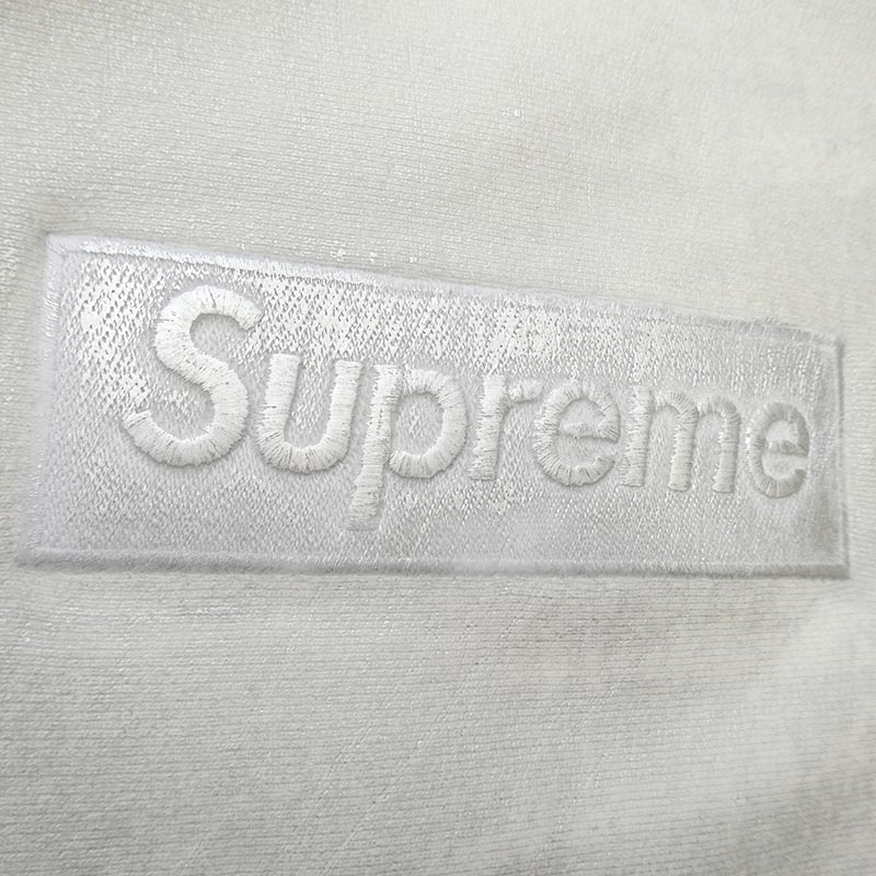 シュプリーム 24SS x MM6 Maison Margiela メゾンマルジェラ Foil Box Logo Hooded Sweatshirt フォイル ボックス ロゴ フーデッド スウェットシャツ フーディー パーカー 買取実績 画像