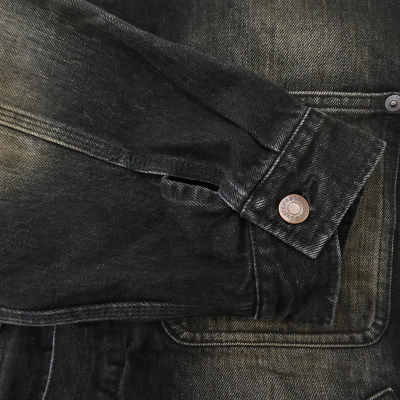 シュプリーム 25AW Distressed Selvedge Trucker Jacket Washed Black ディストレスト セルビッジ ウォッシュドブラック トラッカー デニム ジャケット 買取実績 画像