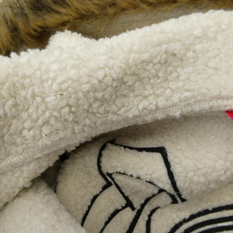 シュプリーム 25AW Faux Fur Zip Up Hooded Sweatshirt フェイクファー ロゴ刺繍 ジップパーカー 裏地ボア 買取実績 画像