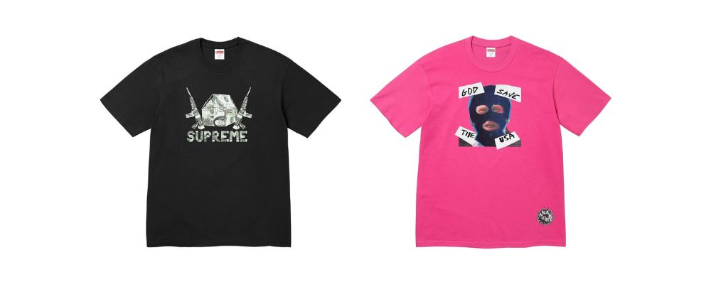 Supreme 2026SS Week7発売予定アイテムまとめ｜ブランド古着買取専門店LIFEOrigami Tee 7,700円 / God Save Us Tee 7,700円画像