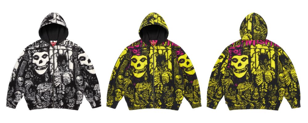 Supreme 2026SS Week7発売予定アイテムまとめ｜ブランド古着買取専門店LIFESupreme/The Misfits® Zip Up Hooded Sweater 51,700円画像