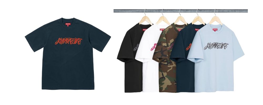 Supreme 2026SS Week8発売予定アイテムまとめ｜ブランド古着買取専門店LIFERaised Script S/S Top 15,400円画像