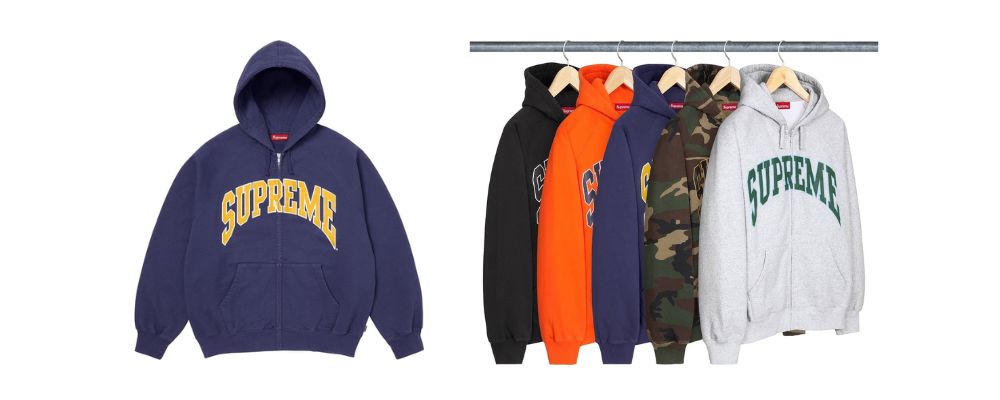 Supreme 2026SS Week9発売予定アイテムまとめ｜ブランド古着買取専門店LIFECracked Raglan Zip Up Hooded Sweatshirt 31,900円画像