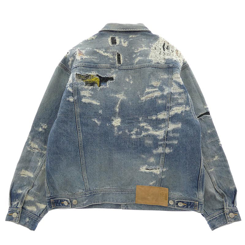 シュプリーム 26SS x MM6 Maison Margiela メゾンマルジェラ Distressed Selvedge Denim Trucker Jacket ディストレスド セルビッジ デニム トラッカー ジャケット 買取実績 画像