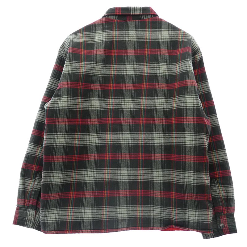 シュプリーム 26SS Quilted Lined Flannel Snap Shirt Black キルテッド ラインド フランネル スナップ シャツ キルティング ジャケット 買取実績 画像