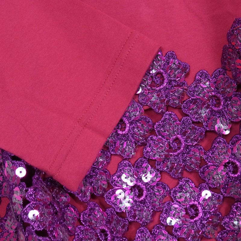 タオ コムデギャルソン 25AW TP-T010-051 スパンコールレースデザインクルーネック 長袖 カットソー Tシャツ 買取実績 画像