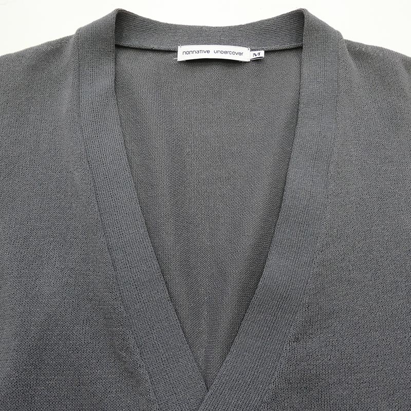 アンダーカバー 24SS UN-K0301 MONK CARDIGAN POLY PAPER YARN サイドジップ カーディガン 買取実績 画像