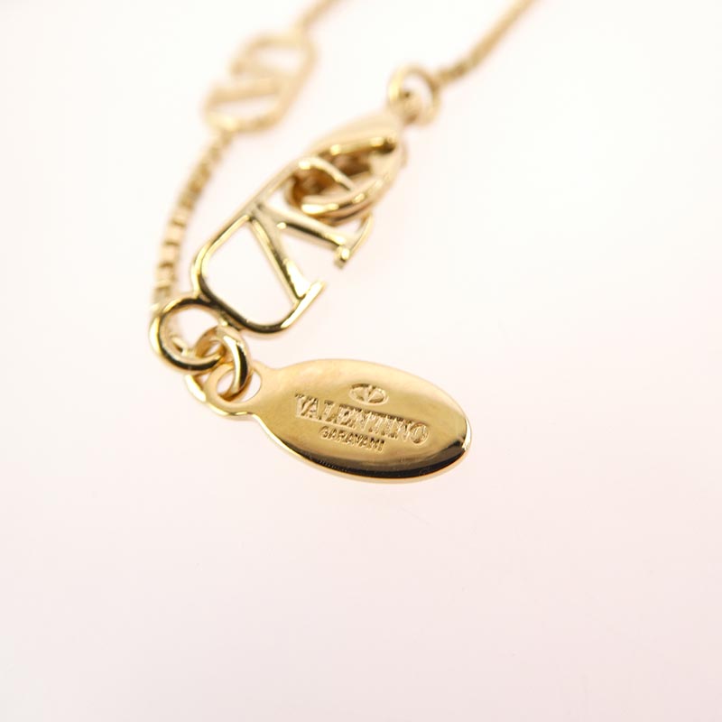 ヴァレンティノ イタリア製 ガラヴァーニ 4連 Vロゴ ゴールド ネックレス 買取実績 画像