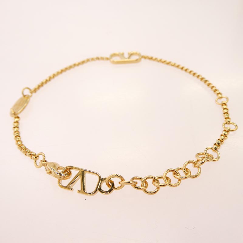 ヴァレンティノ イタリア製 ガラヴァーニ Vロゴ ゴールド ブレスレット 買取実績 画像