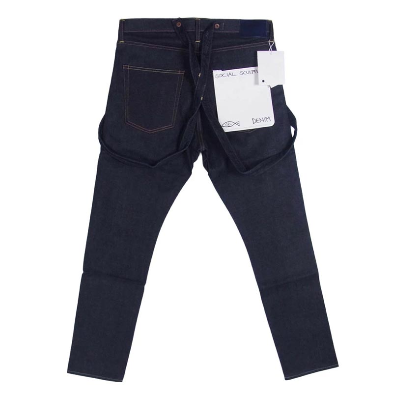 VISVIM 19AW 0119205005034 SS TRAVAILLER BRACES PANTS UNWASHED トラベラー アンウォッシュド サスペンダー ジーンズ デニムジャケット パンツ 買取実績 画像