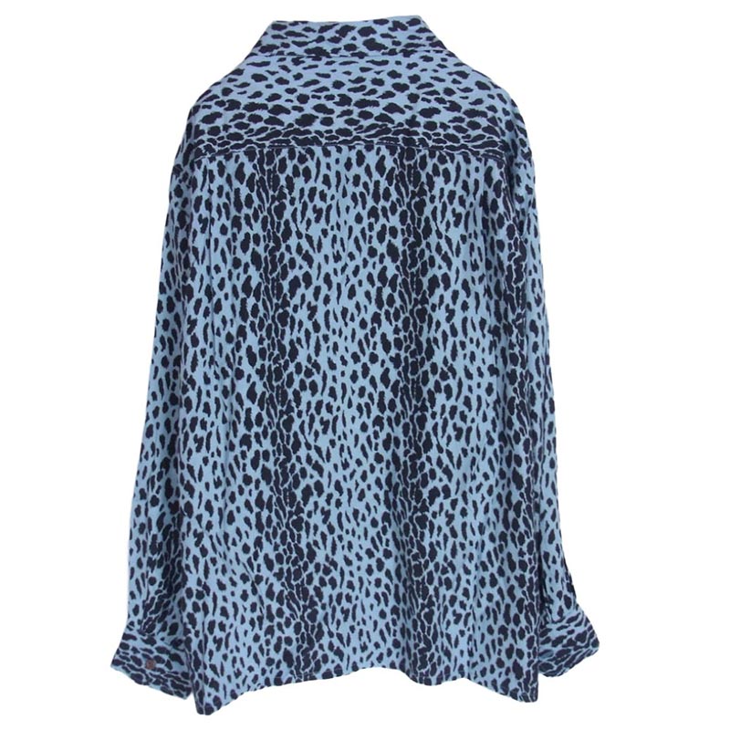 ワコマリア 23AW 23FW-WMS-HI07 HAWAIIAN SHIRT L/S -TYPE 4 レオパード総柄 レーヨン 長袖 ハワイアン アロハ 開襟 オープンカラー シャツ 買取実績 画像