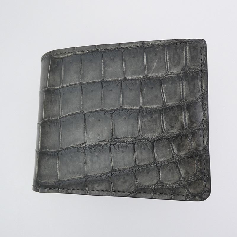 ワイルドスワンズ 2024 SUMIZOME POROSUS HENRY クロコ レザー ウォレット 二つ折り 財布 買取実績