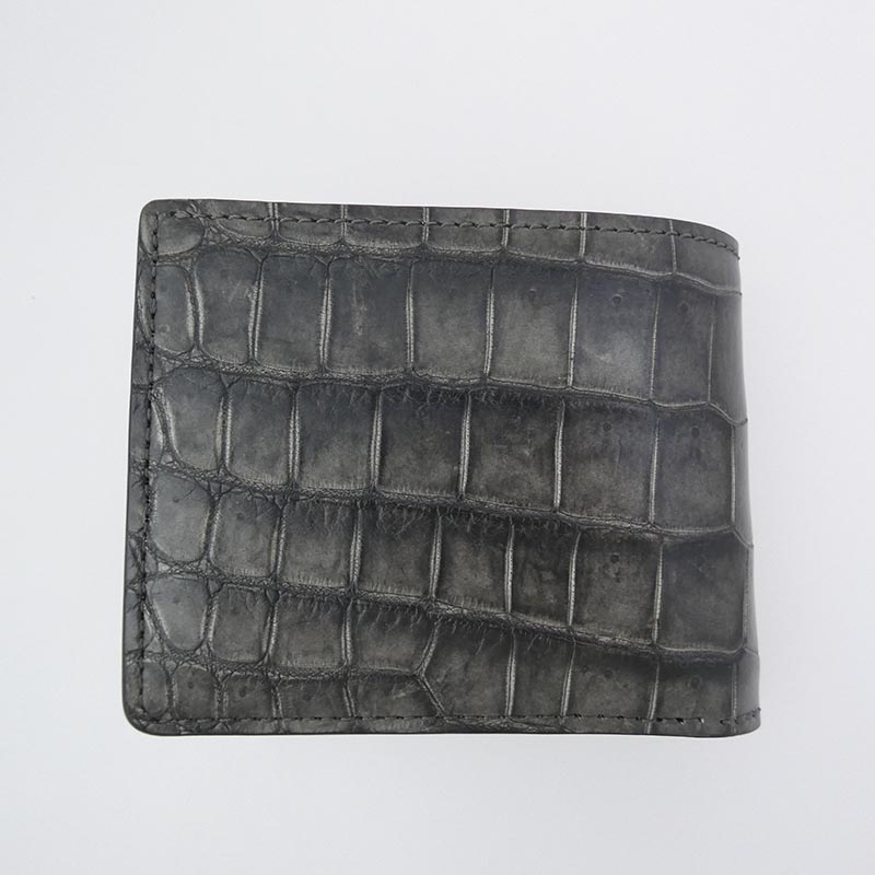 ワイルドスワンズ 2024 SUMIZOME POROSUS HENRY クロコ レザー ウォレット 二つ折り 財布 買取実績 画像