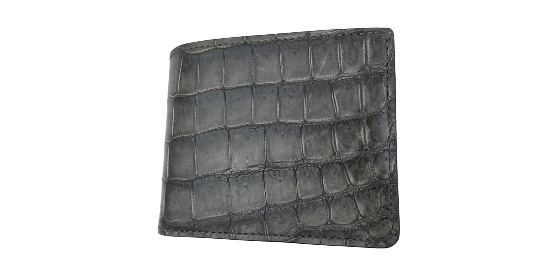 ワイルドスワンズ 2024 SUMIZOME POROSUS HENRY クロコ レザー ウォレット 二つ折り 財布 買取実績