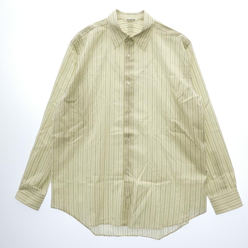オーラリー 26SS A26SS01CS COTTON SILK STRIPE SHIRT 買取実績