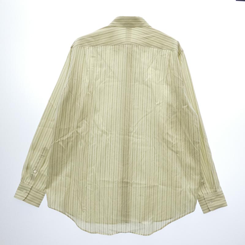 オーラリー 26SS A26SS01CS COTTON SILK STRIPE SHIRT ギザコットン シルク ストライプ 長袖 シャツ 買取実績 画像