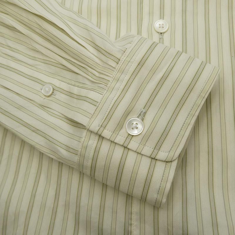オーラリー 26SS A26SS01CS COTTON SILK STRIPE SHIRT ギザコットン シルク ストライプ 長袖 シャツ 買取実績 画像